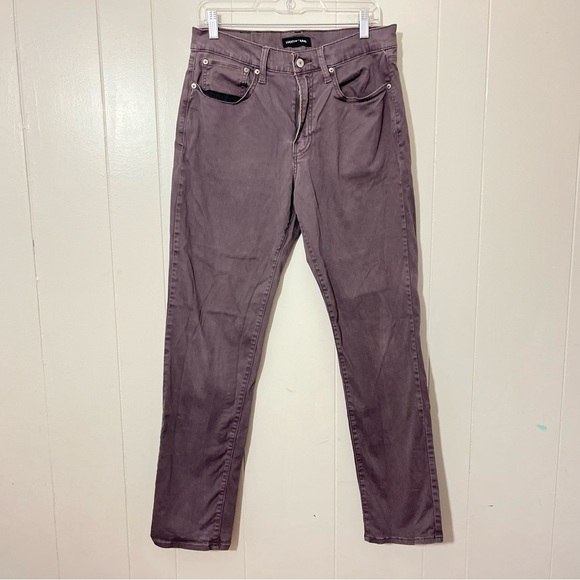 Lucky Brand 121 Slim Straight  Flat Front Gray Mens Size 33x32 - Picture 1 of 11